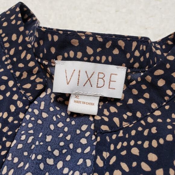 Vixbe Dot Pattern Blouse XL - Picture 4 of 7